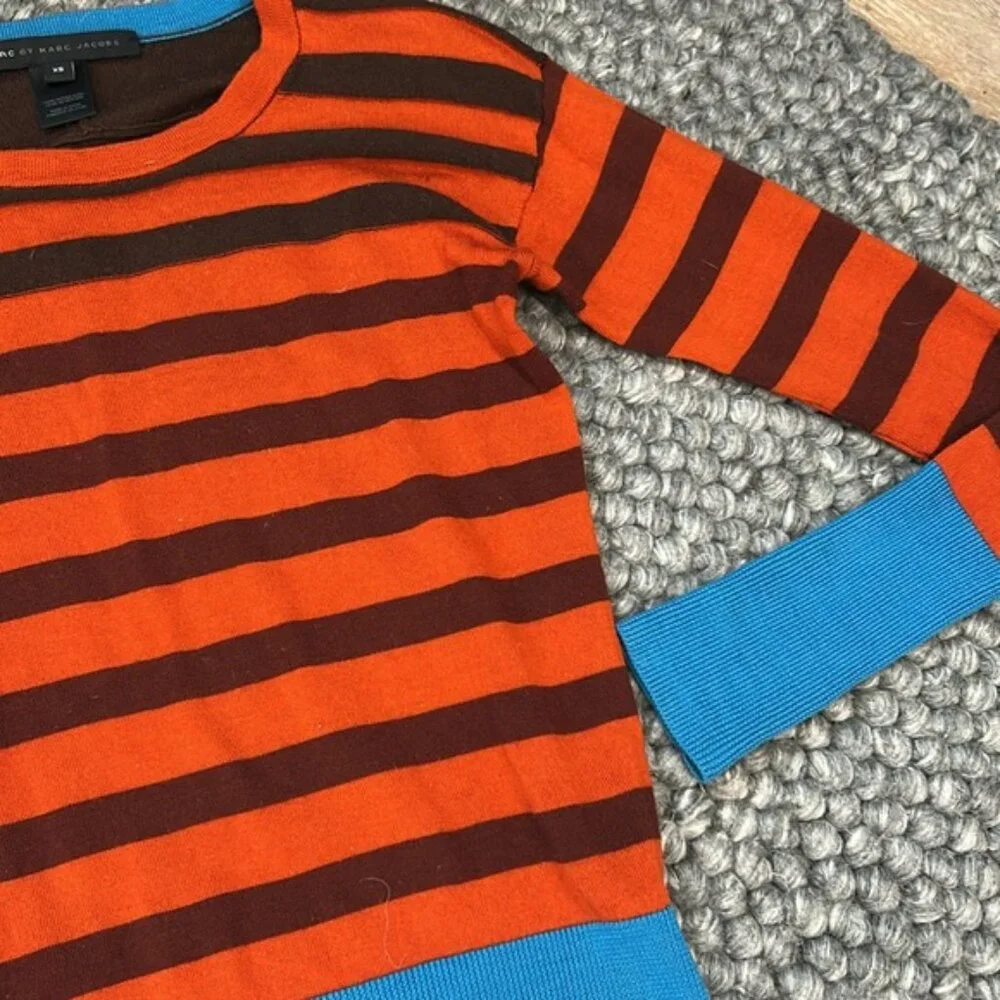 Marc by Marc Jacob’s 100% Merino Wool Striped Sweater Size XS - Picture 3 of 10
